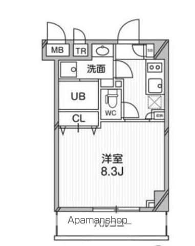 プライマル武蔵関(1K/3階)の間取り写真
