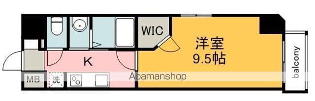 ウイング宝町フォース(1K/7階)の間取り写真