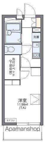 レオパレスシャローム上杉(1K/1階)の間取り写真