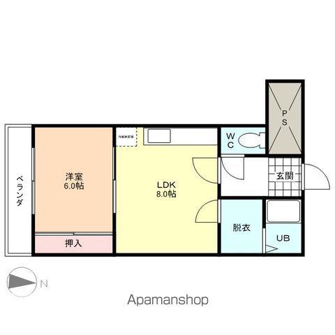 グランテージ(1LDK/3階)の間取り写真