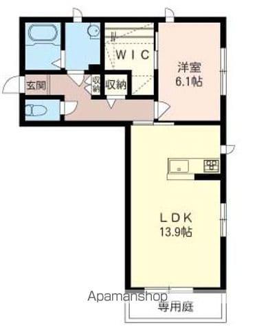 MKサンメゾン(1LDK/1階)の間取り写真