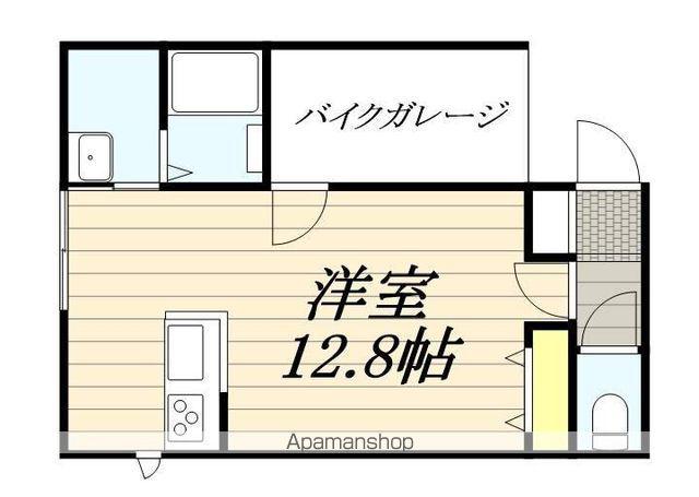LIVING WITH MOTO(1K/4階)の間取り写真