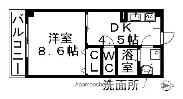 ハイトピア瑞穂(1DK/7階)の間取り写真