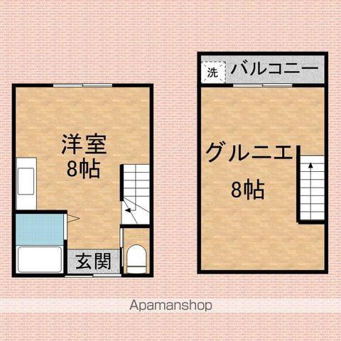 メゾン幸英(ワンルーム/2階)の間取り写真