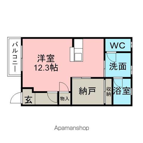 アネックス豊Ⅲ(ワンルーム/1階)の間取り写真