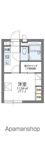 レオパレスグレイス(1K/1階)の間取り写真