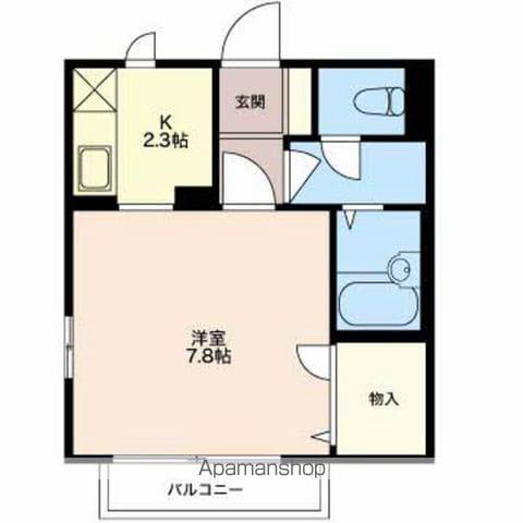 ドミールのぞみG(1K/1階)の間取り写真