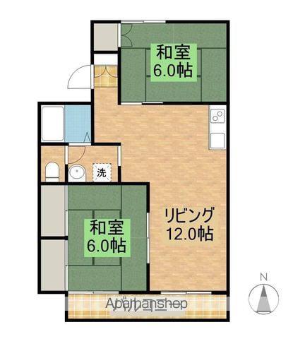 セジュール加納(2LDK/2階)の間取り写真