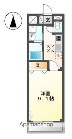 ノース GARDEN A棟(1K/1階)の間取り写真