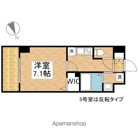 プレイズシード車道アベニュー(1K/7階)の間取り写真