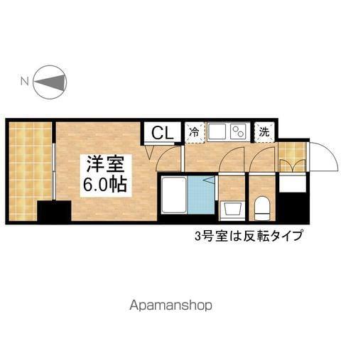 プレサンス東別院セレニス(1K/9階)の間取り写真