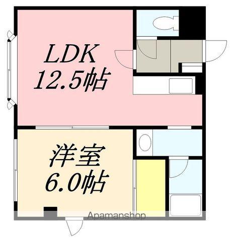 シャルル大手町(1LDK/3階)の間取り写真