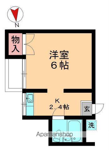 カーサTIKI亥鼻(1K/1階)の間取り写真