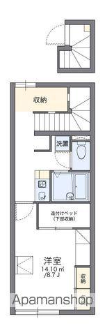 レオパレスELEGANTⅡ(1K/2階)の間取り写真