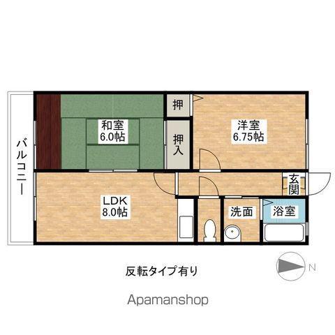 グランデイール(2DK/1階)の間取り写真
