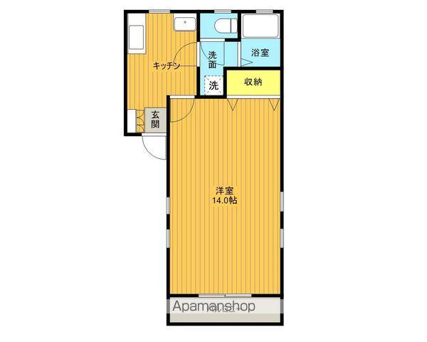 コーポ島(1K/1階)の間取り写真