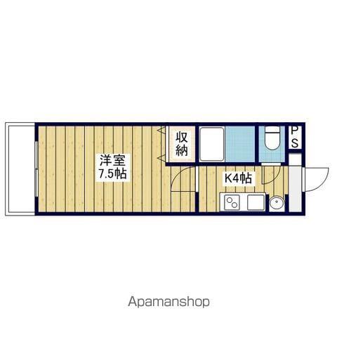 アイグラン(1K/3階)の間取り写真