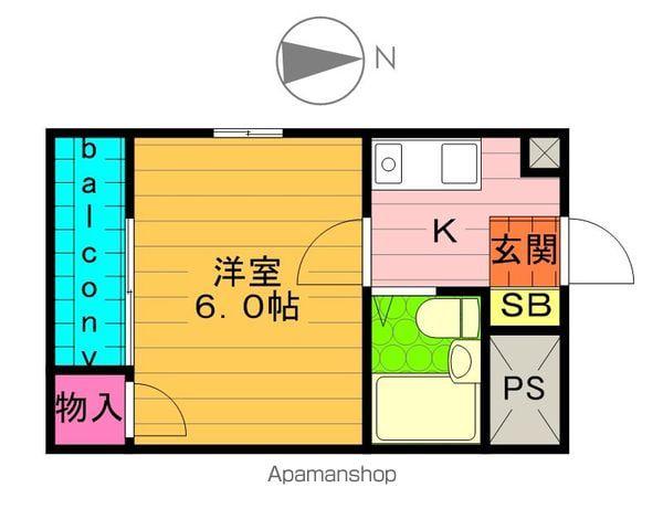 パークサイド・アイ(1K/3階)の間取り写真