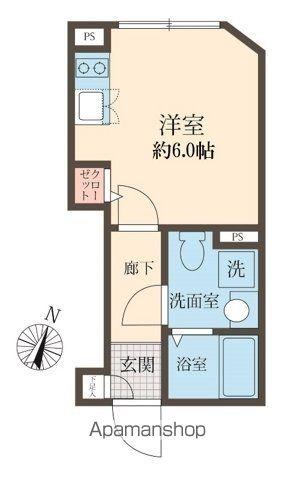 アズ板橋本町レジデンス(ワンルーム/2階)の間取り写真