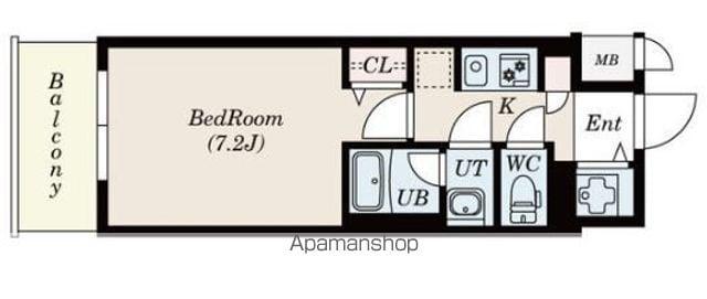 エス・キュート丸の内S-RESIDENCE丸の内駅前ノース(1K/12階)の間取り写真