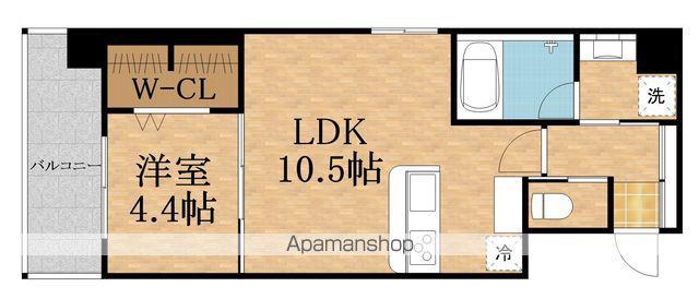 APRILE大阪城北(1LDK/7階)の間取り写真