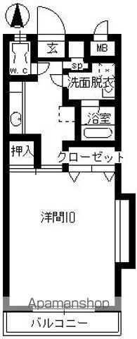 CREAR(1K/1階)の間取り写真