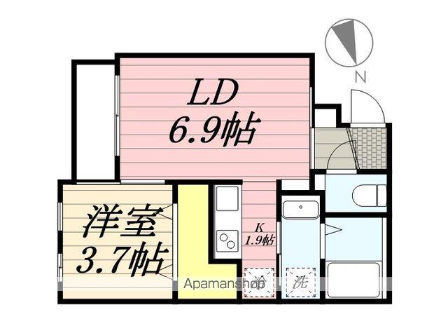 CHERIM西鉄久留米Ⅳ(1LDK/2階)の間取り写真