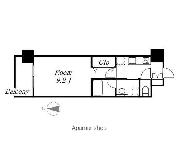S-FORT名駅南五丁目(1K/6階)の間取り写真