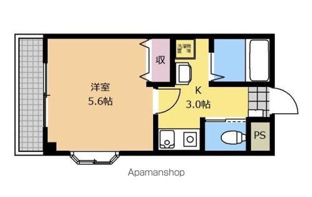 フォレストマンション(1K/3階)の間取り写真