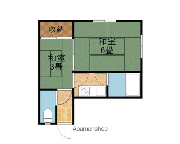 白玉マンション(2K/3階)の間取り写真