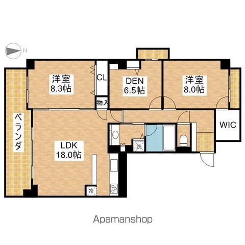 ヴィッラ松月(3LDK/3階)の間取り写真