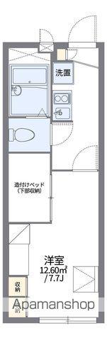 レオパレスFRIENDPARK(1K/1階)の間取り写真