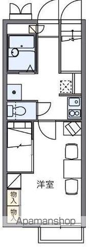 レオパレスVINGHTSIX(1K/1階)の間取り写真