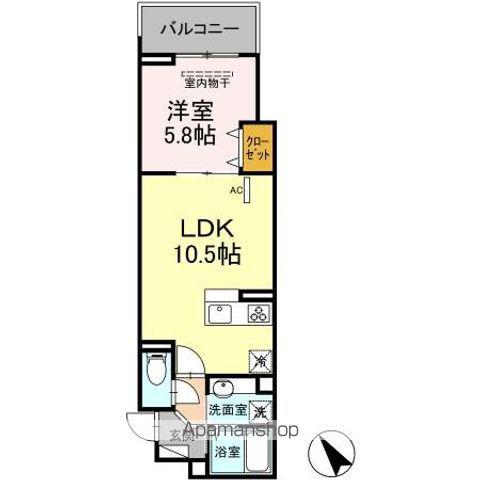 エクセリア徳丸Ⅰ(1LDK/3階)の間取り写真