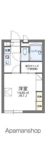 レオパレスブルースカイ(1K/2階)の間取り写真