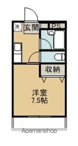 カレッジハウス北野 (1K/1階)の間取り写真