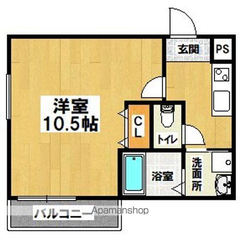 フジパレス鳳駅西1番館(1K/3階)の間取り写真