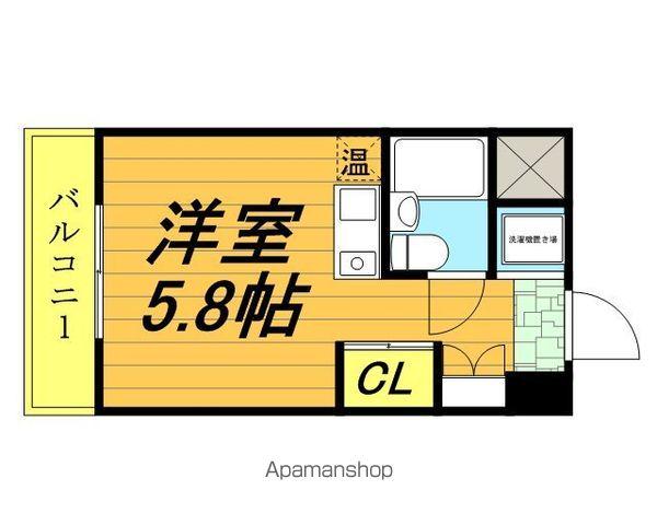 クレセントコート柏(ワンルーム/5階)の間取り写真
