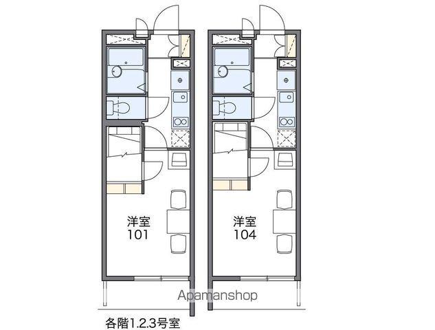 レオパレスセントラルアイ(1K/2階)の間取り写真