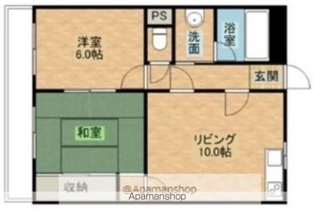 一宮中島コーポラス(2LDK/1階)の間取り写真
