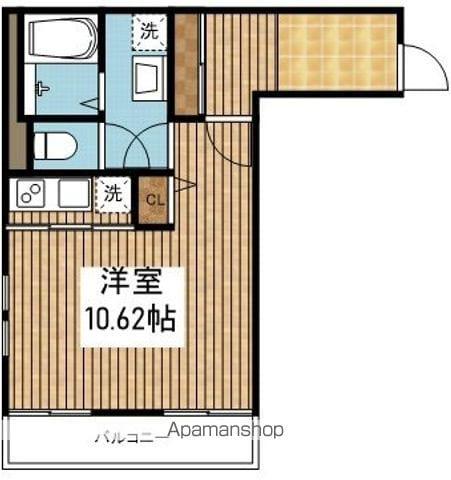 クレアーレ浜浦(ワンルーム/1階)の間取り写真