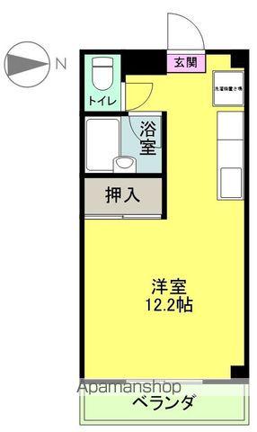 おはようビル(ワンルーム/3階)の間取り写真