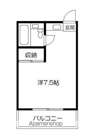 田中ビル(ワンルーム/4階)の間取り写真