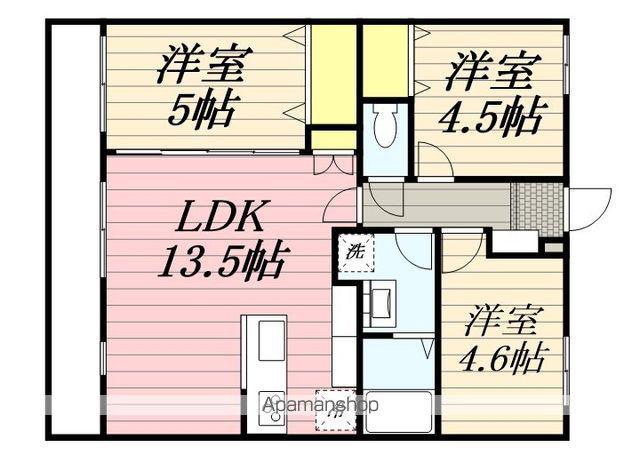 プレシャス多々良(3LDK/3階)の間取り写真