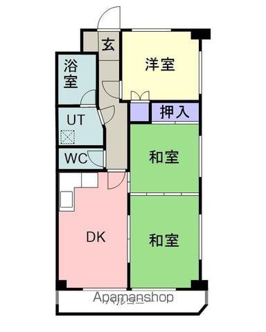 メゾンパークアベニュー(3DK/2階)の間取り写真