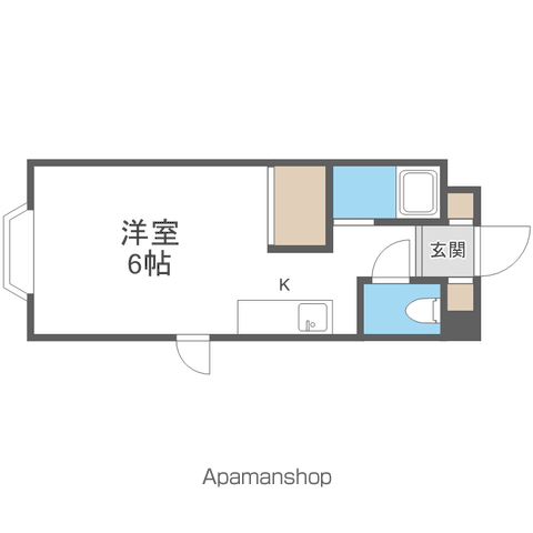 ARSリラハイツ(1K/3階)の間取り写真