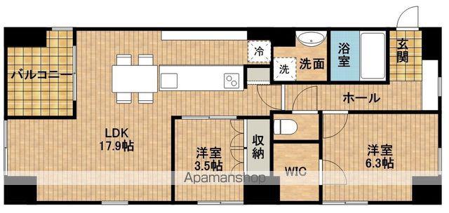 アートフォルム元城(2LDK/4階)の間取り写真