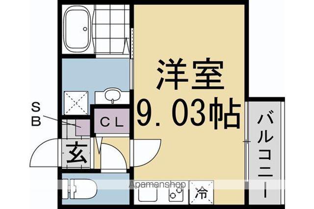 メステート京都九条庵(ワンルーム/4階)の間取り写真