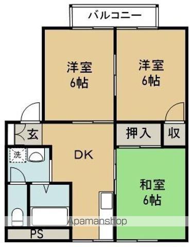 フレグランス新栄(3DK/2階)の間取り写真