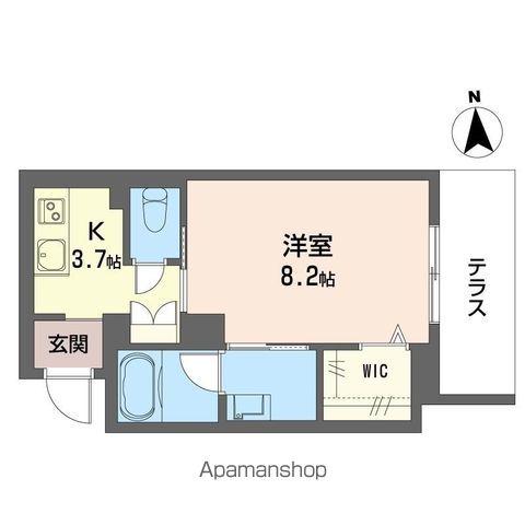プレミアメゾン戸田(1K/1階)の間取り写真